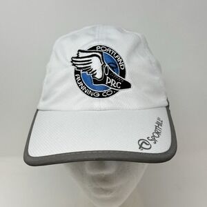 Portland Running Co PRC Adult Running Hat Cap‎ Adjustable Strap Back White